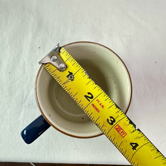 VTG 1982 Alaska ACE Dark Blue Ceramic Etched Moose Eagle Small Coffee Mug Cup - Picture 6 of 7